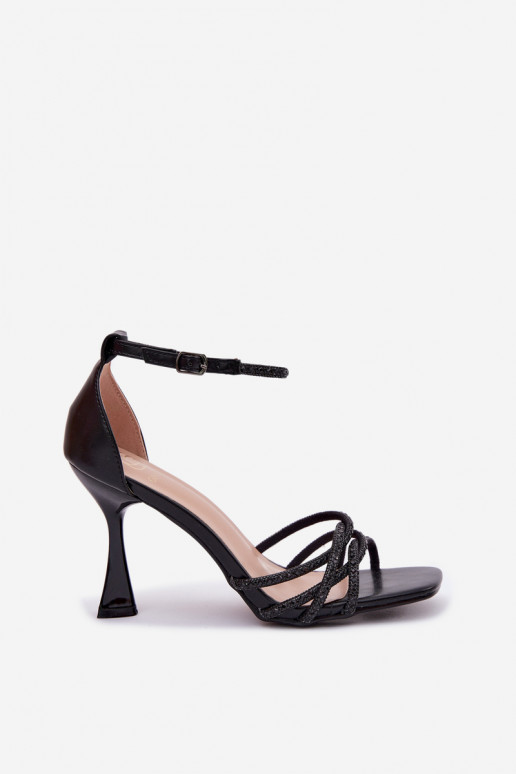 Dames sandalen met hakken met glanzende gaten zInart Redira