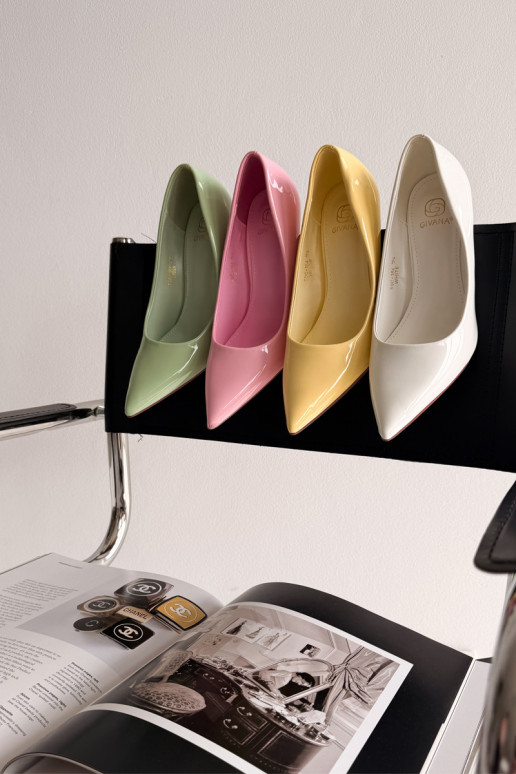 Klassieke gelakte stilettosImitacji Skóry Initte kleur Odira