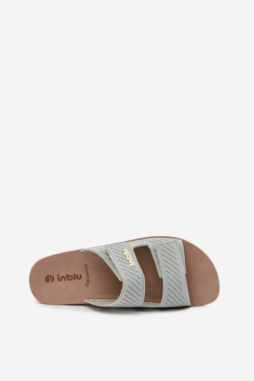 Damespantoffels INBLU AG000015 groene kleur