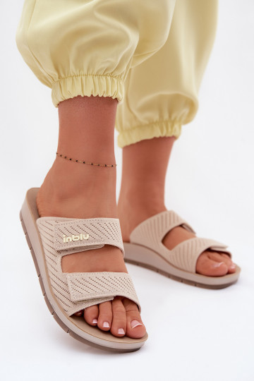 Damespantoffels INBLU AG000015 beige