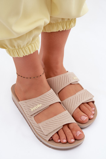 Damespantoffels INBLU AG000015 beige 2