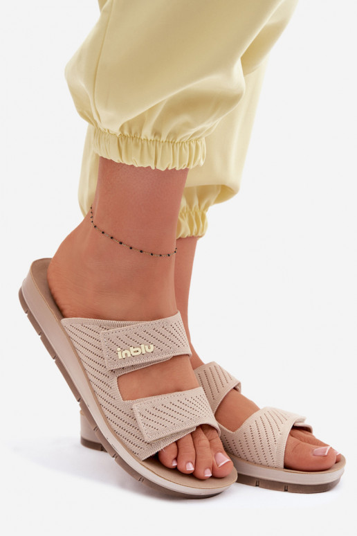 Damespantoffels INBLU AG000015 beige