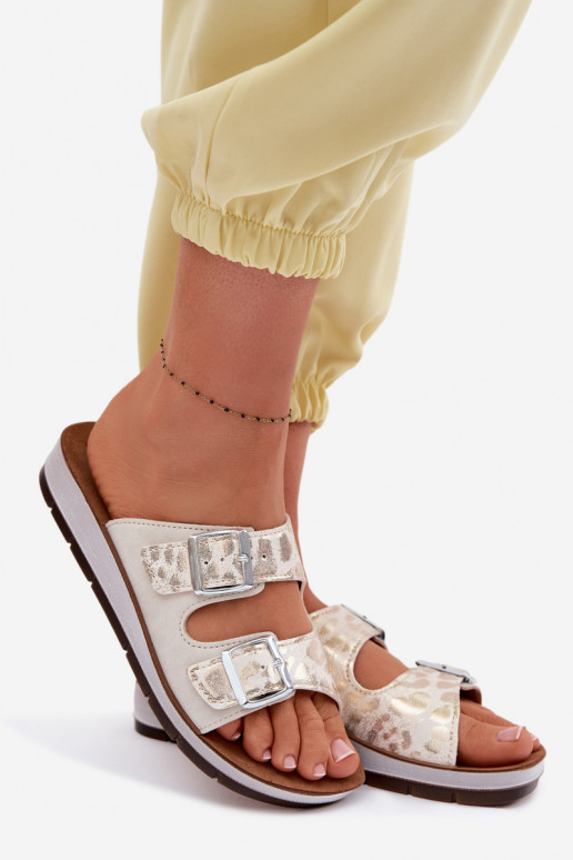 Damespantoffels met gespen Inblu CP000063 Initte kleur