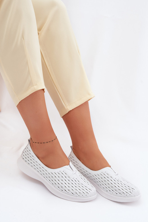 Leer met elementen van opengeInerkt schoenen Dames Initte kleur Eliva