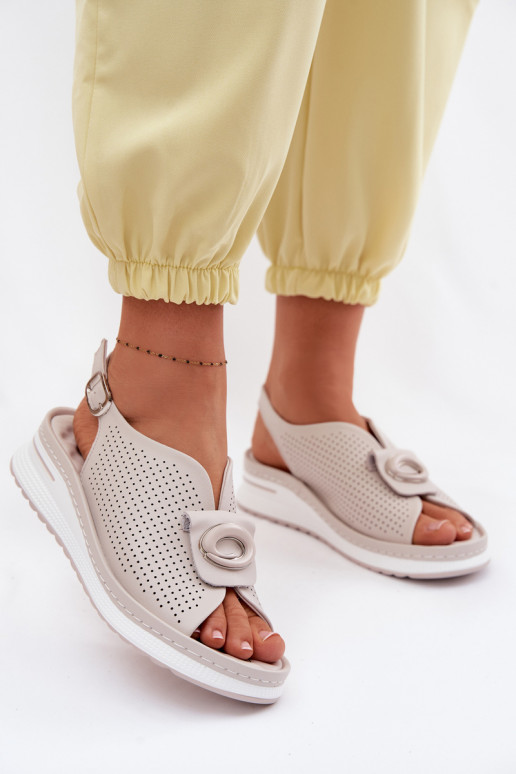 Dames sandalen Dames Met sierlijk Detalem grijs Deliva