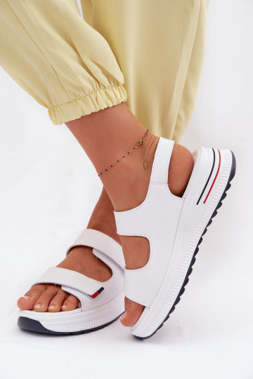 Dames sandalen Dames met platform met zelfklevende bevestigingsmiddelen Initte kleur Jemela 2