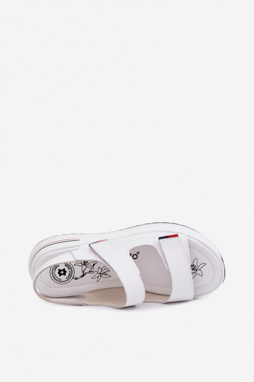 Dames sandalen Dames met platform met zelfklevende bevestigingsmiddelen Initte kleur Jemela