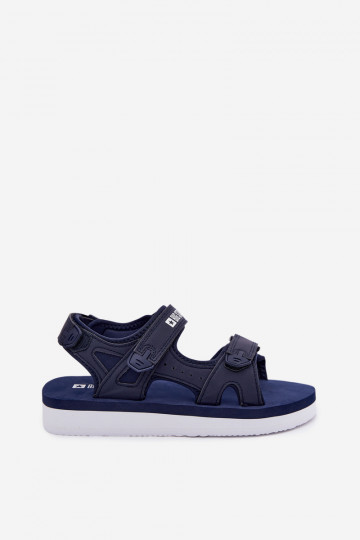 Dames sportieve sandalen met plateau Big Star LL274792 donkerblauw 2