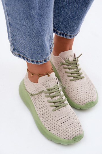 materiaal sportschoenen Dames beige Helinae