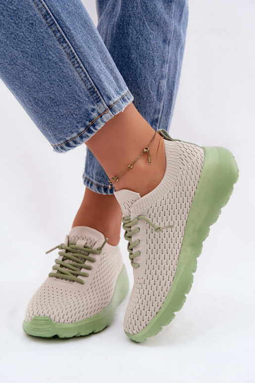 materiaal sportschoenen Dames beige Helinae