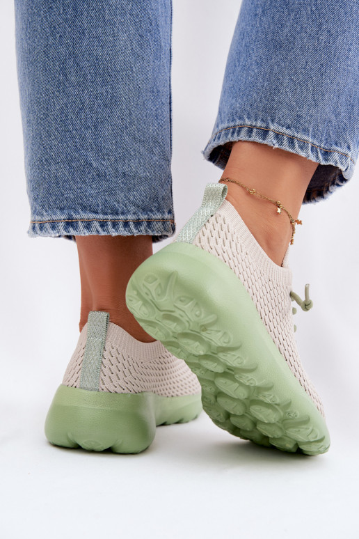 materiaal sportschoenen Dames beige Helinae