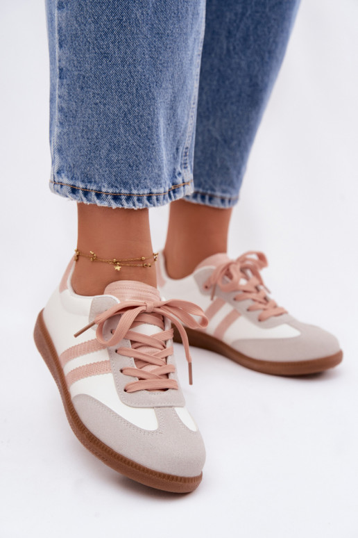 platte sneakers Sneakers Dames INit-roze Loredis