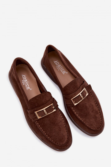 dames mocassins met gespen CzekoladoIne Belinae