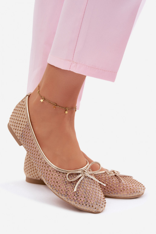 Gaas Ballerinas Met Decoratie Vinceza 62270 gouden kleur