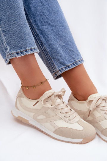 Sneakers model schoenen Dames Vinceza 11674 beige