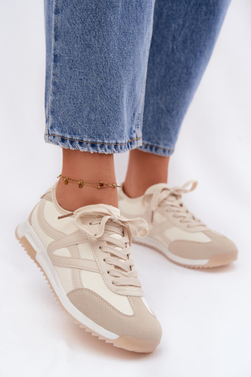 Dames sportschoenen Vinceza 11674 zandkleur 2
