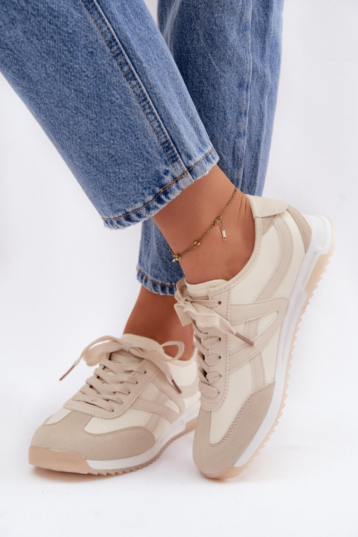 Sneakers model schoenen Dames Vinceza 11674 beige