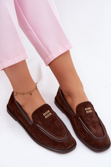 Vinceza 62271 dames instappers in chocolade kleur