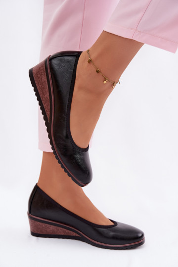 Vinceza 58628 dames schoenen met platform in zwarte kleur