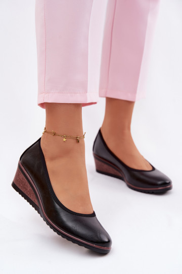 Vinceza 58628 dames schoenen met platform in zwarte kleur 2