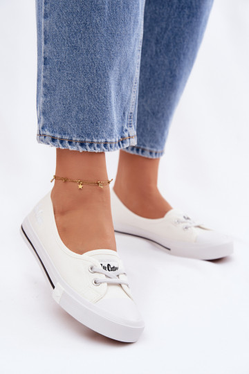 Lee Cooper LCIN-26-31-4356 sportieve casual schoenen in witte kleur 2