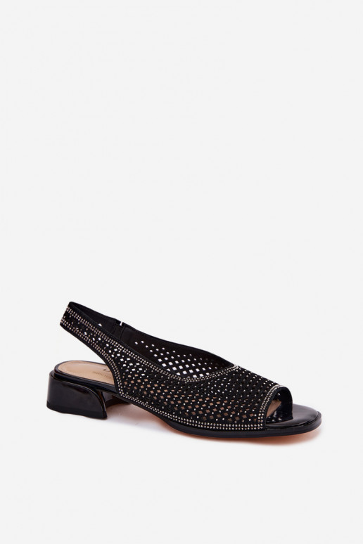 Versierd OpengeInerkte sandalen Dames van suède Op Klok D&A CR61-3131 zInart