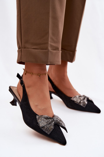 Leer Sandalen van suède met linten met hakken D&A CR61-3130 zInart 2