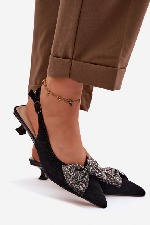 Leer Sandalen van suède met linten met hakken D&A CR61-3130 zInart