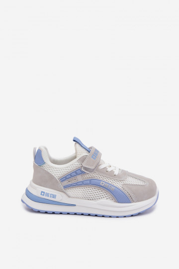 Kindersportschoenen Big Star TT374153 HI-POLY SYSTEM wit-blauw 2