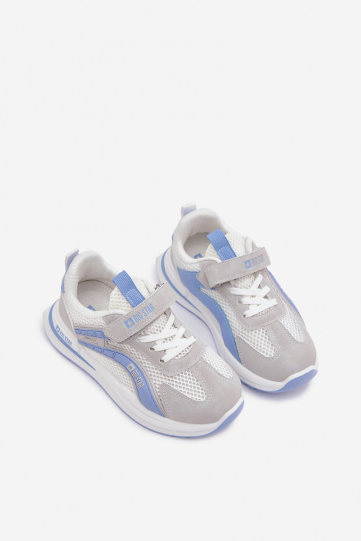 schoenen Kindersneakers Big Star TT374153 HI-POLY SYSTEM INit-blauIn