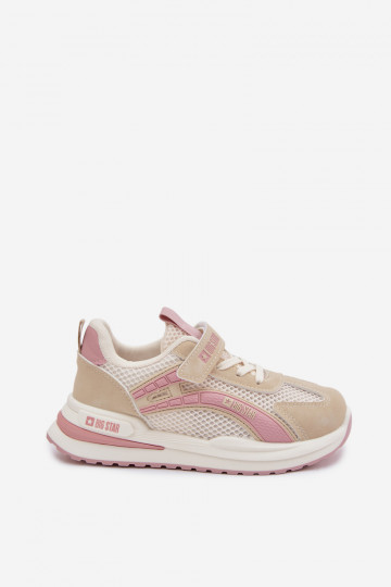 Kindersportschoenen Big Star TT374151 HI-POLY SYSTEM zand-roze 2