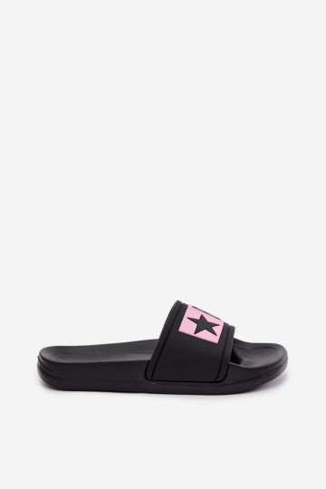 Kinderslippers Big Star TT374A004 zwart-roze 2