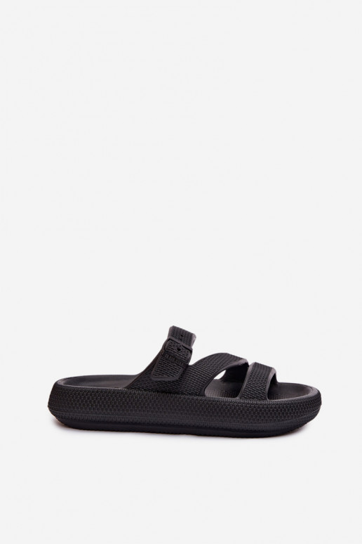 LichtgeInicht pantoffels Damespantoffels Met Strepen I met gespen Big Star TT274A037 zInart