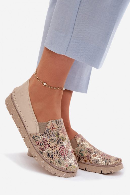 Leren damesslip-on schoenen Het heeftciejka 03512-67 Verschillende kleuren