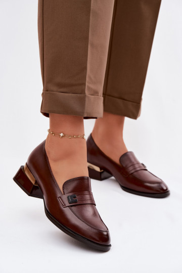 schoenen Dames Op Klok Vinceza 58625 bruine kleur 2