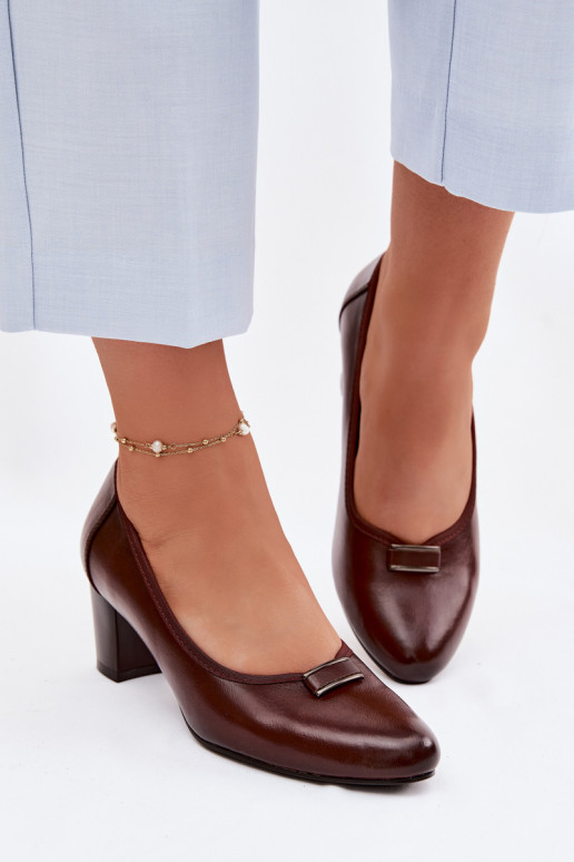 Schoenen met hakken Vinceza 58622 bruine kleur