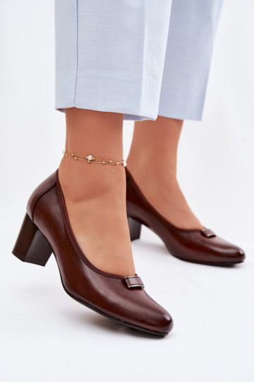 Schoenen met hakken Vinceza 58622 bruine kleur 2