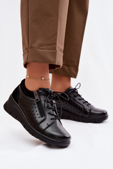 Leer schoenen Dames met platform Vinceza 39977 zInart 2