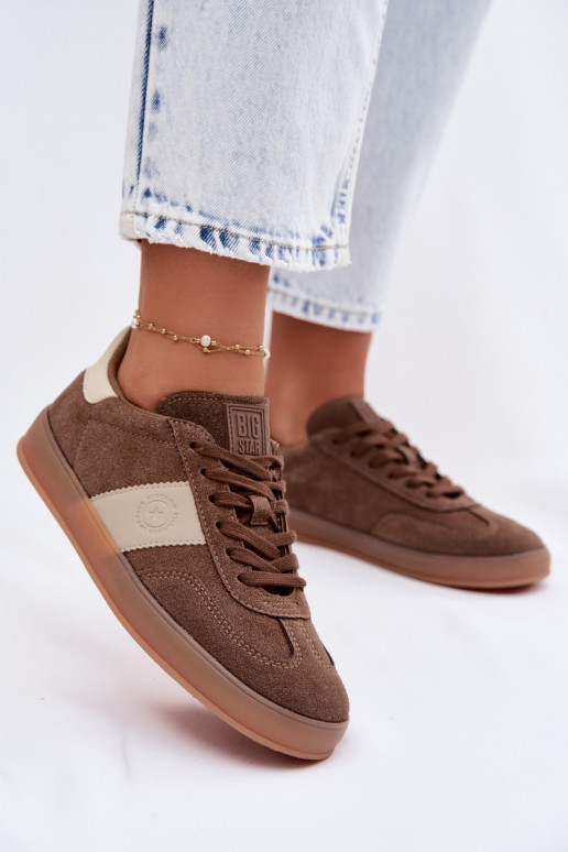 Sneakers model schoenen Dames Big Star TT274116 bruine kleur