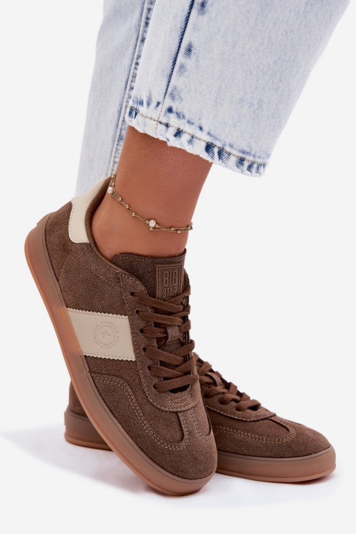 Sneakers model schoenen Dames Big Star TT274116 bruine kleur