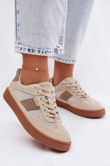 Big Star TT274759 dames sneakers zandkleur 2