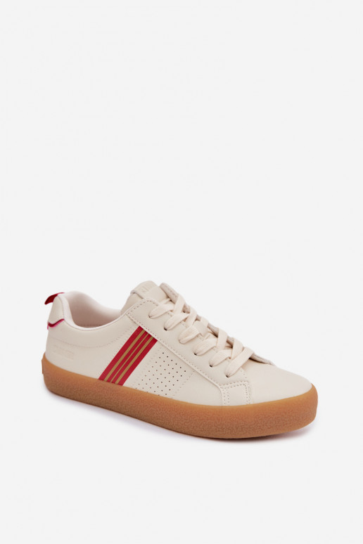 Eko Leer Sneakers model schoenen Dames Big Star TT274307 ivoor