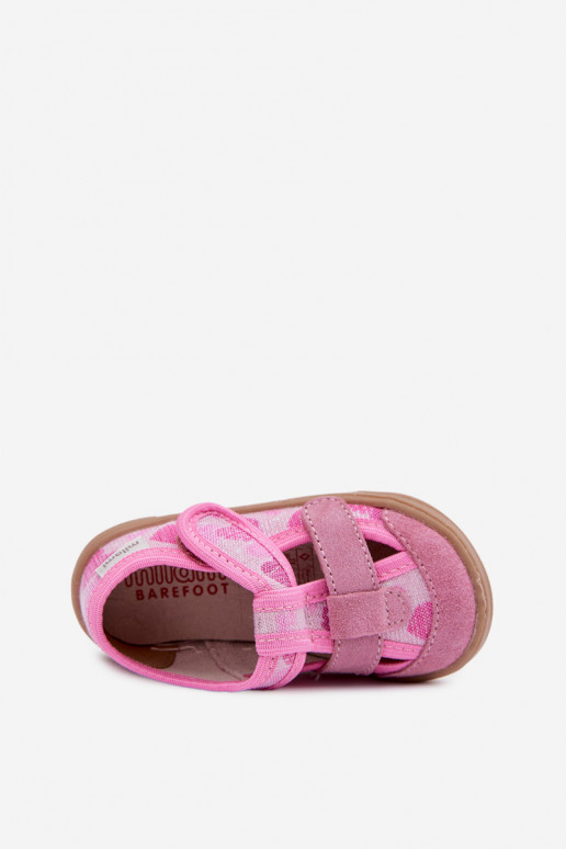Slippers Barefoot Kinderen Milami Glitters In harten roze Lumi