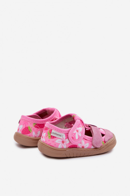 Slippers Barefoot Kinderen Milami Aardbeien roze Lumi