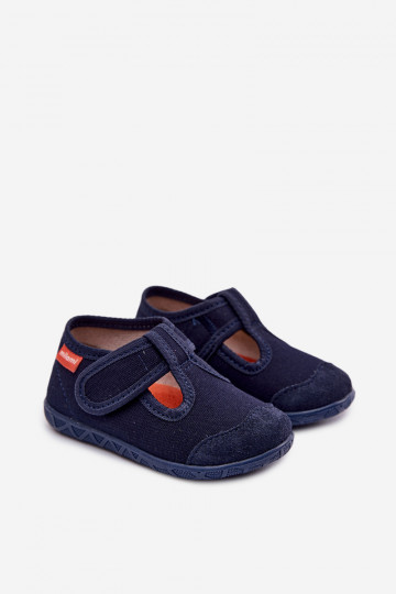 Slippers Milami Kinderen met zelfklevende bevestigingsmiddelen donkerblauIn Jasimrra