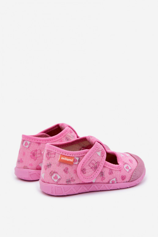 Slippers Milami Kinderen met zelfklevende bevestigingsmiddelen Glitters roze Jasimrra