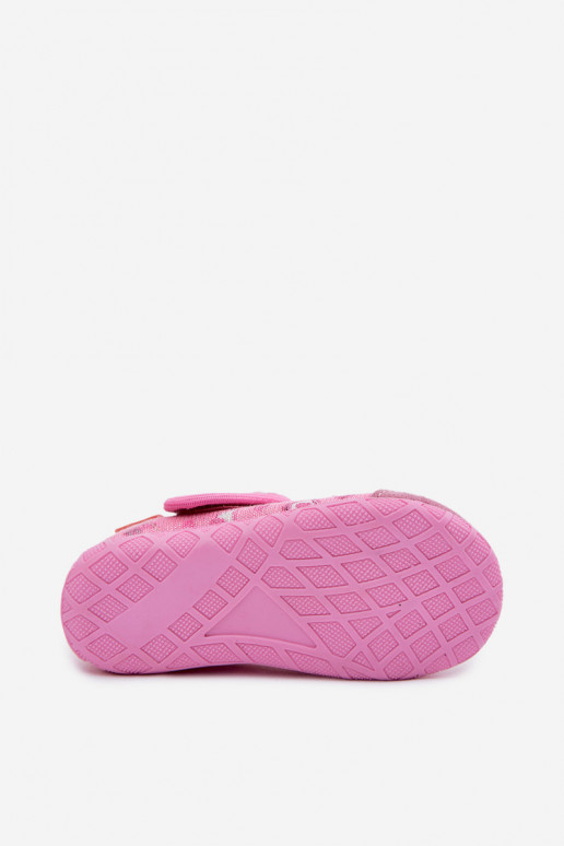Slippers Milami Kinderen met zelfklevende bevestigingsmiddelen Glitters roze Jasimrra