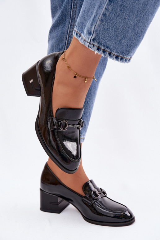 Halfleren schoenen van lakleer Dames met hakken Vinceza 18116 zInart