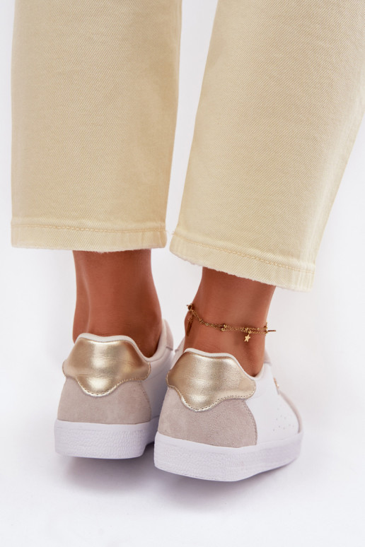 Sneakers model schoenen DamesOpturalnej Skóry S.Barski LR61-7091 Initte kleur