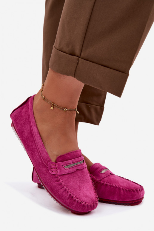 gelijk aan dames mocassinsOpturalnego van suèdeu S.Barski LR61-7029 roze